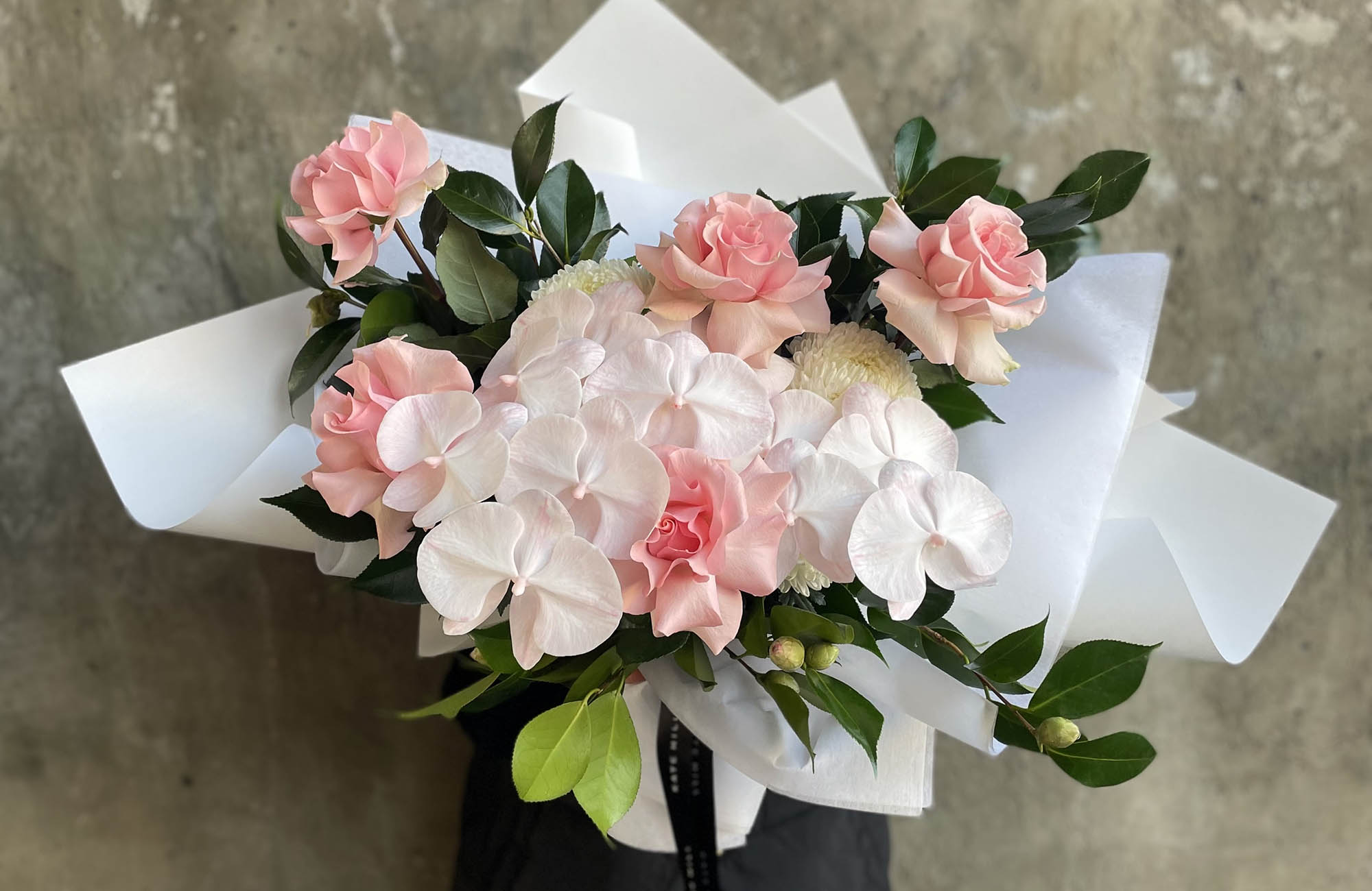 Kate Hill May Birthday Bouquet being held by a Melbourne Florist