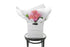Kate Hill Flowers – petite blush and watermelon birthday posy with roses, hydrangeas and foliage hand-tied.