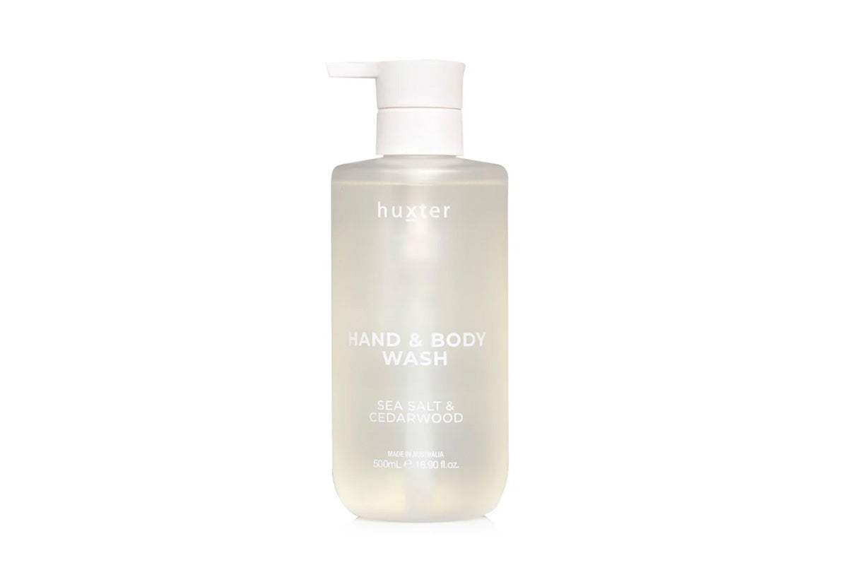 Hand and body wash bottle with &