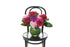 Kate Hill Flowers – bright pink ball-vase birthday design with chrysanthemums, reflexed roses and magenta orchid.
