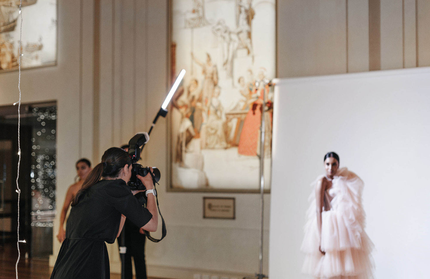 Melbourne wedding Photographer taking photo of bride