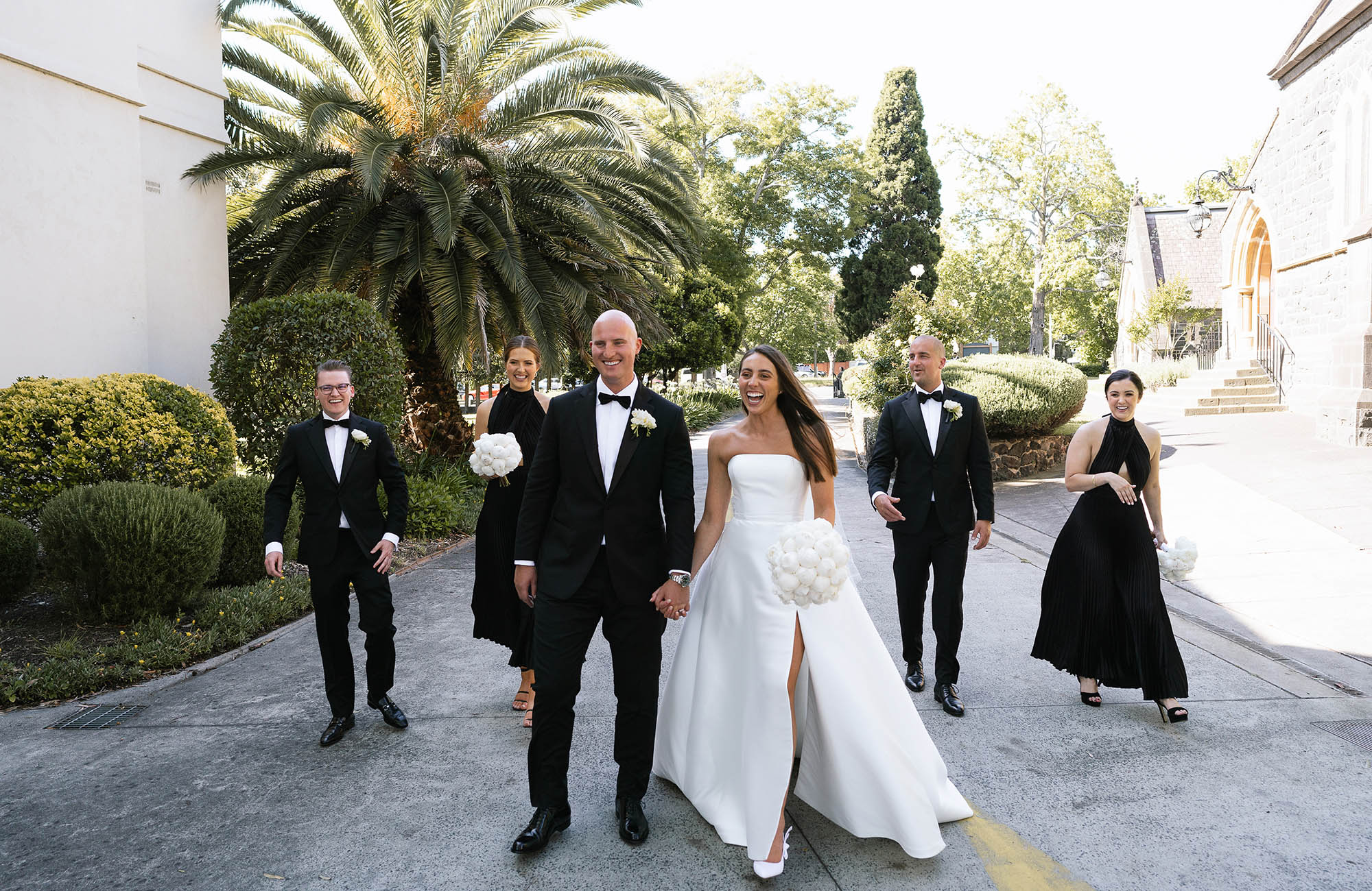 Bridal party at Melbourne wedding