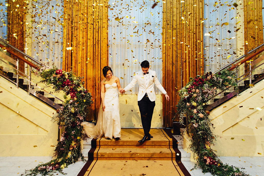 Esther & Christopher Wedding Flowers in Reception