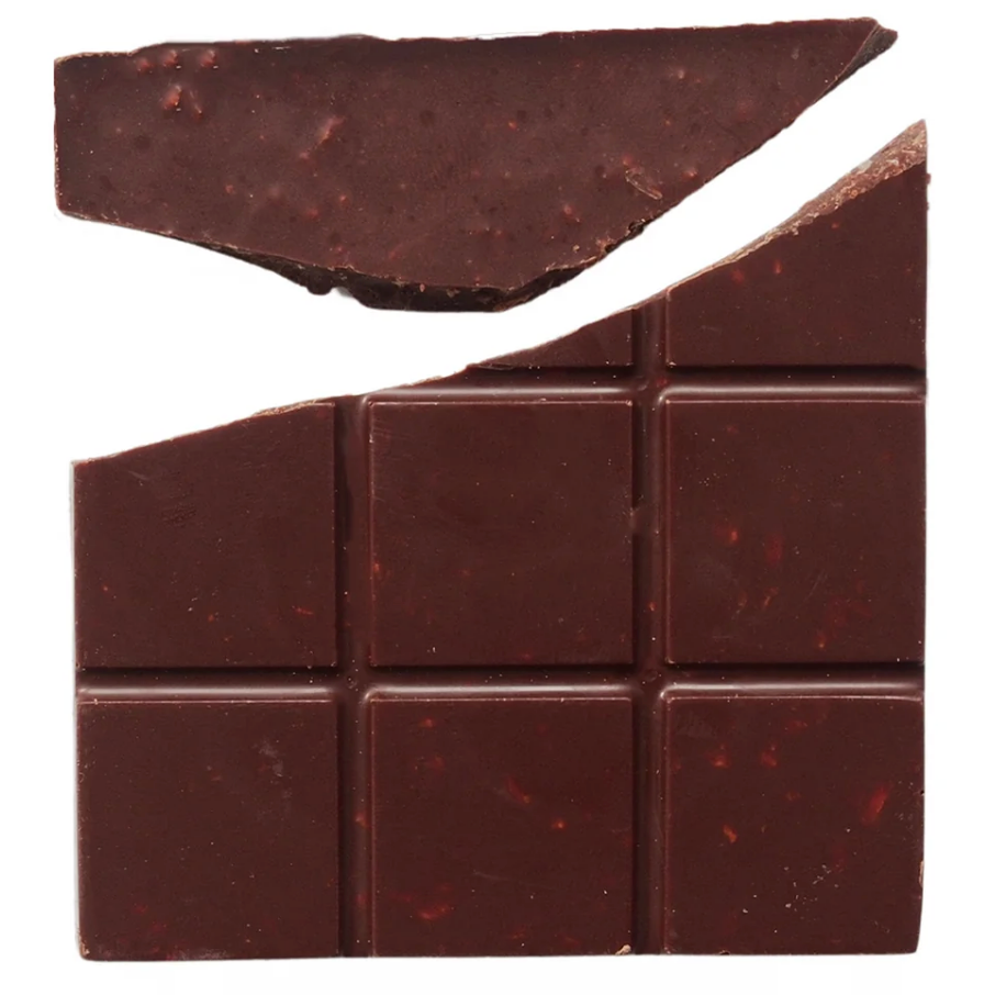 Chocolate bar broken into thirds for Delivery across Melbourne