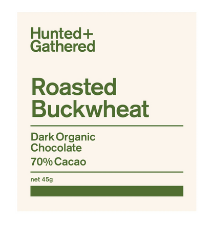 Hunted + Gathered Roasted Buckwheat Chocolate Bar