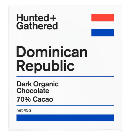 Hunted + Gathered Dominican Republic 70% Chocolate Bar