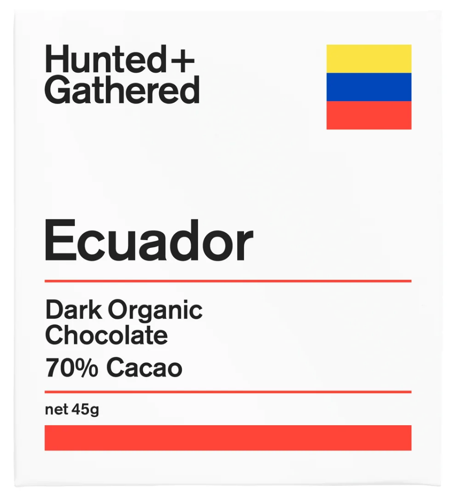 Hunted + Gathered Ecuador 70% Chocolate Bar