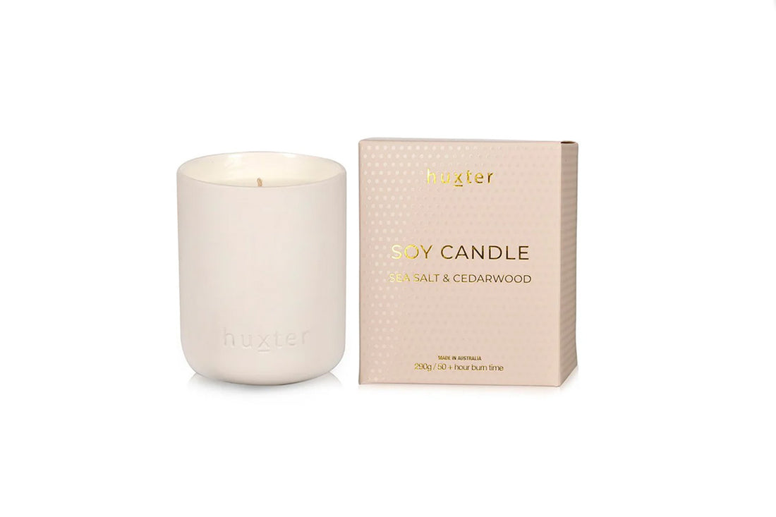 Huxster Sea Salt &amp; Cedarwood Candle