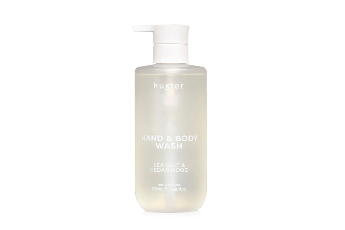 Hand and body wash bottle with &
