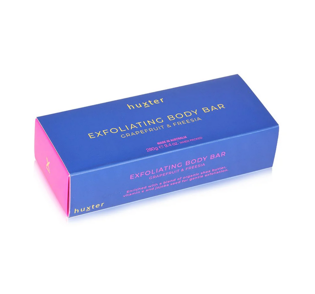 Huxster Exfoliating Body Bar | Grapefruit & Freesia