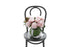 CHLOE blush ball vase arrangement of soft pink blooms by Kate Hill Flowers Melbourne