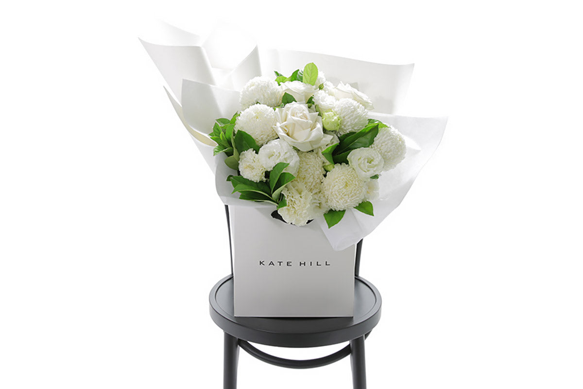 ELLA large white flower bouquet by Kate Hill Flowers Melbourne
