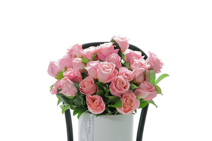 Close-up of HERMOSA ceramic design with watermelon roses