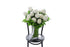 PIPER white disbuds in a tapered glass vase by Kate Hill Flowers Melbourne