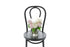 SERENITY large pastel ribbed glass vase of blush and white blooms by Kate Hill Flowers Melbourne