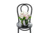 SERENITY pastel ball vase arrangement of blush and white blooms by Kate Hill Flowers Melbourne