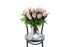 ZARA large pale pink roses in a tapered glass vase by Kate Hill Flowers Melbourne
