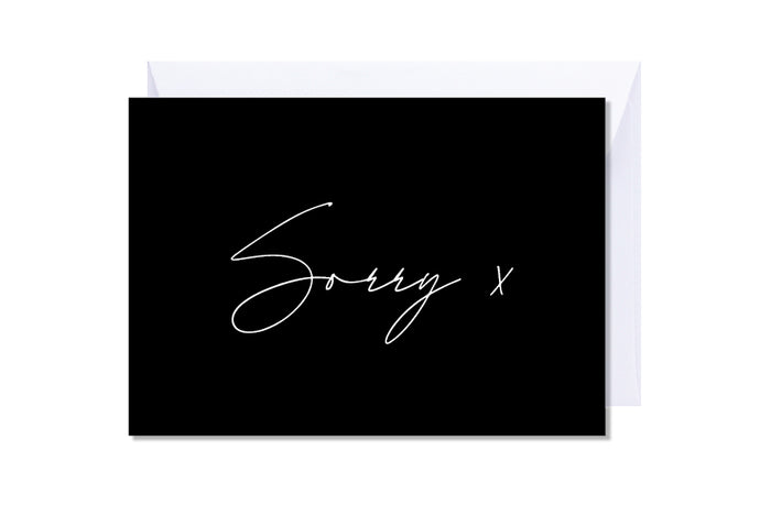 'Sorry' Kate Hill Greeting Card | Kate Hill Flowers